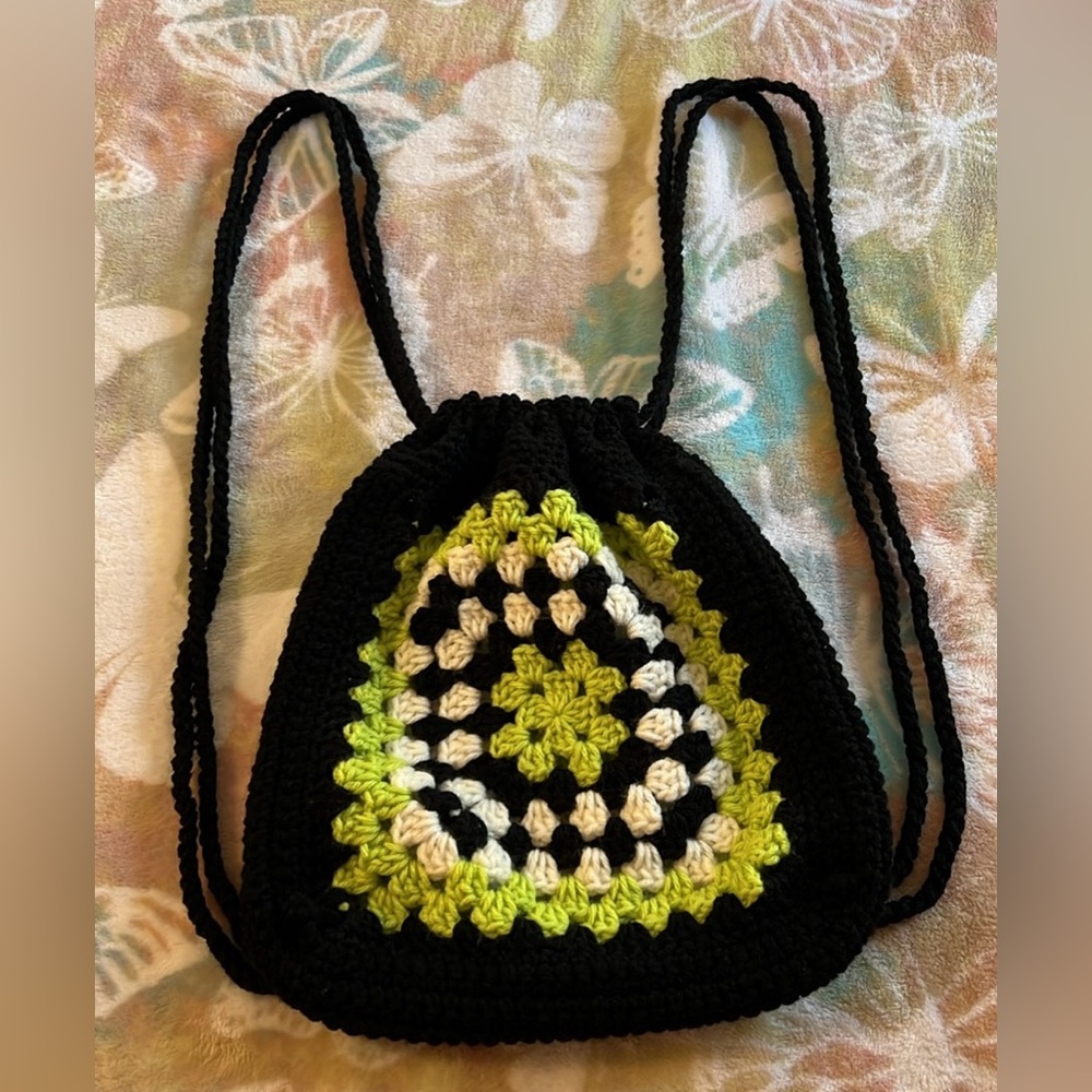 Crocheted Backpack - image 1